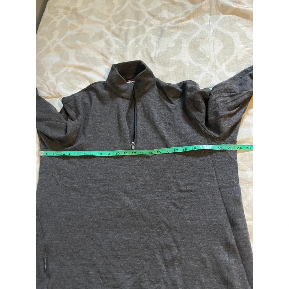 Icebreaker sport 320 gray 1/4 zip‎ pullover men's X-Large